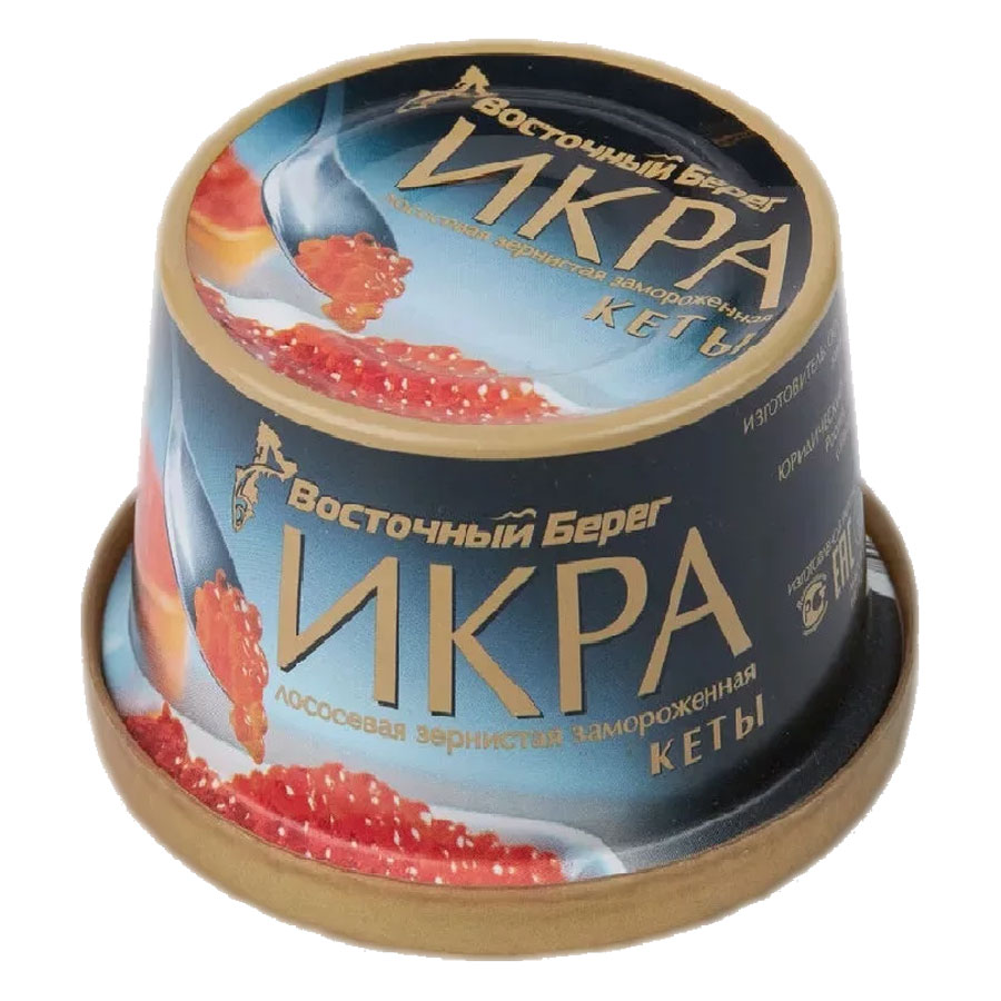 Икра Кеты 240гр БЕЗ КОНСЕРВАНТОВ банка-ключ (Восточный берег)