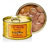 Консервы Печень Минтая НАТУРАЛЬНАЯ "Камчаттралфлот", 185гр.